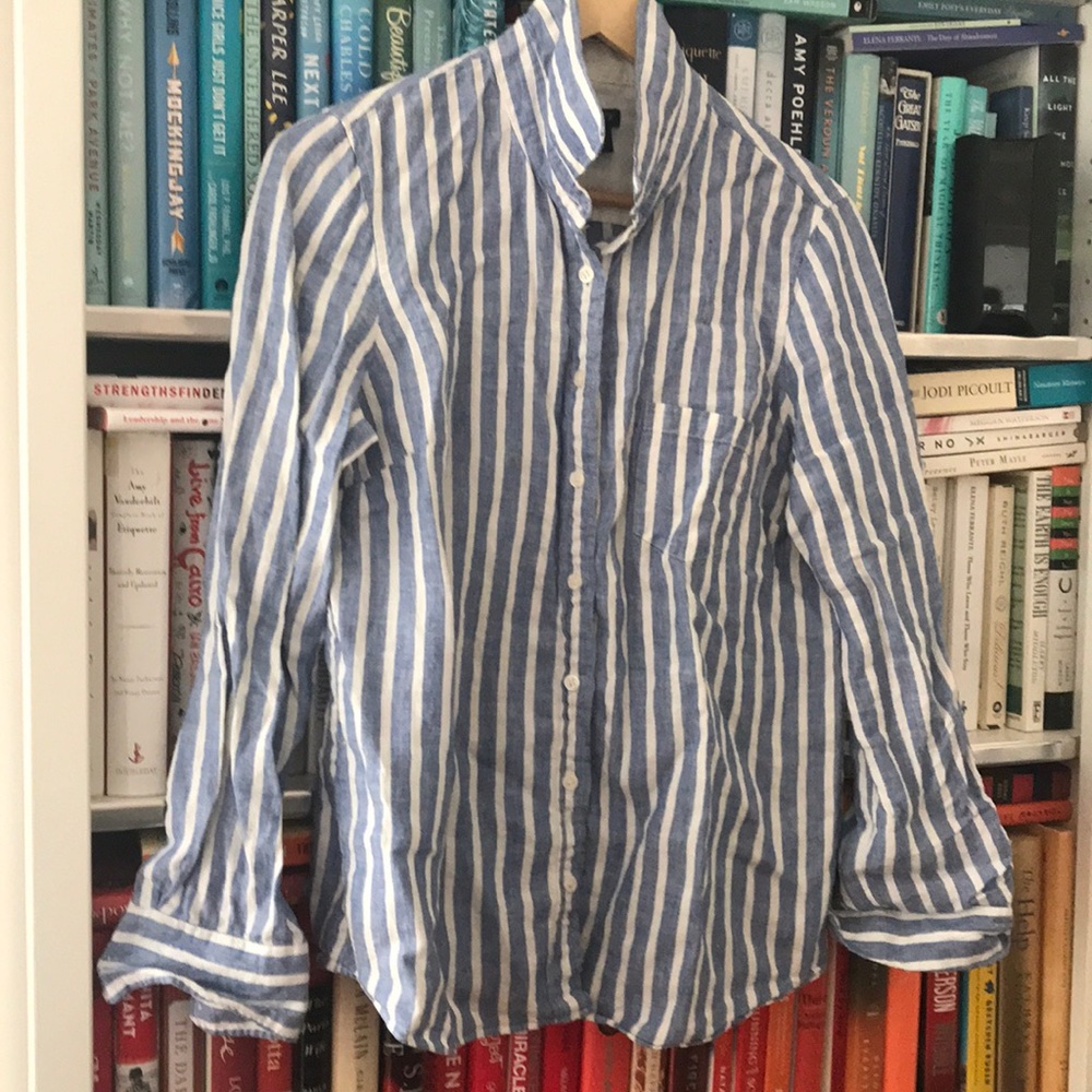 100 % Linen Jcrew Button Down Top